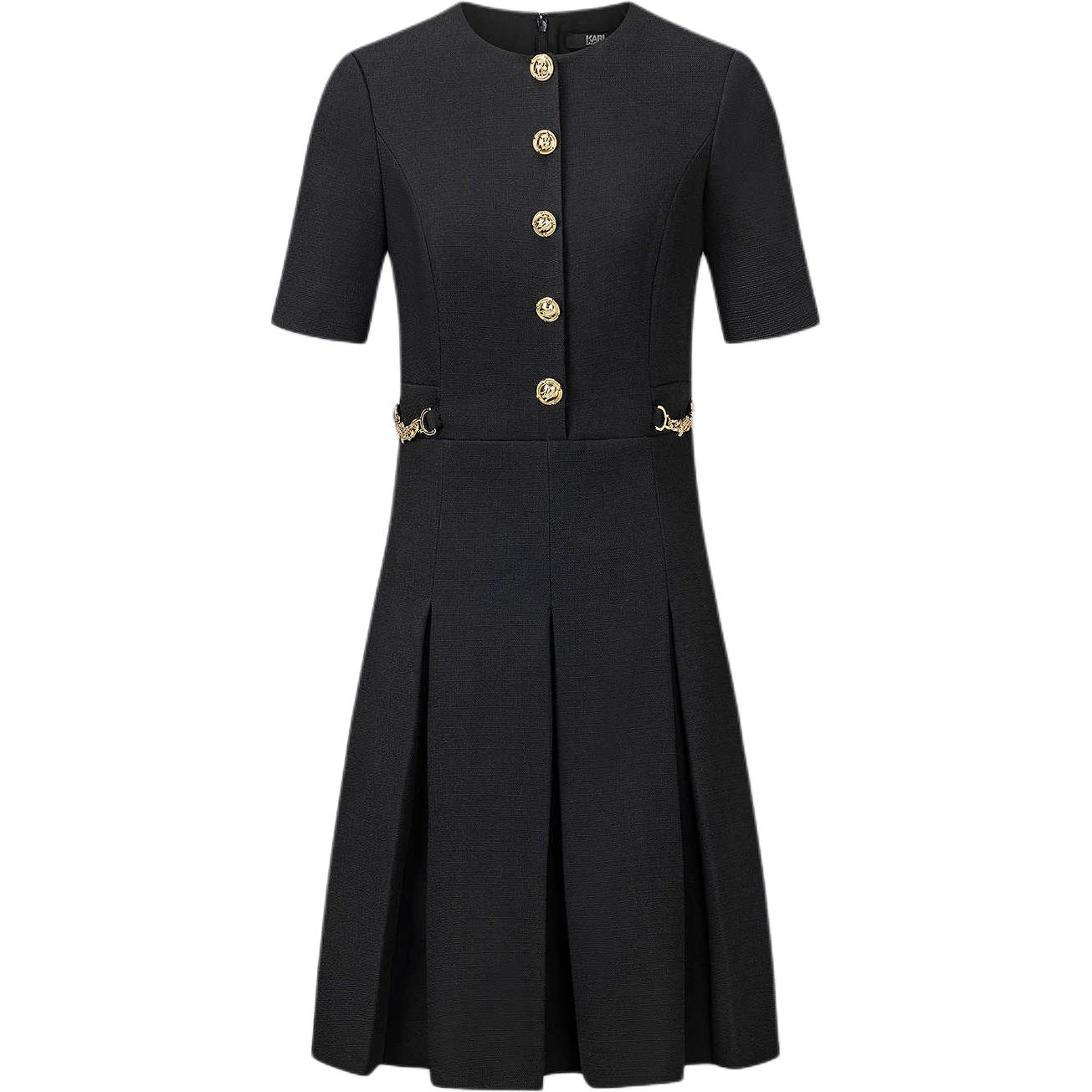 

KARL LAGERFELD / Karl Lagerfeld Jeans Karl Lagerfeld SS25 платье с короткими рукавами Women's Black