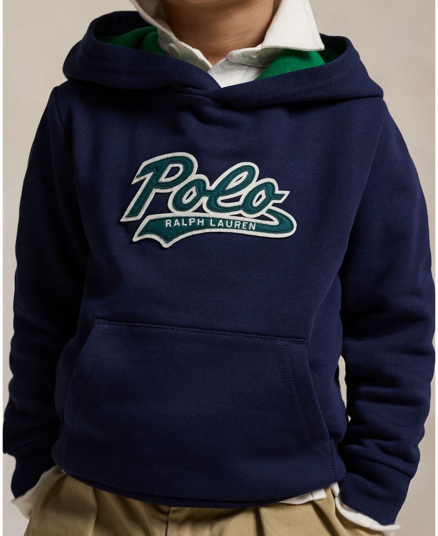 Детская флисовая толстовка с логотипом для малышей и мальчиков Polo Ralph Lauren, Refined navy — фото 3