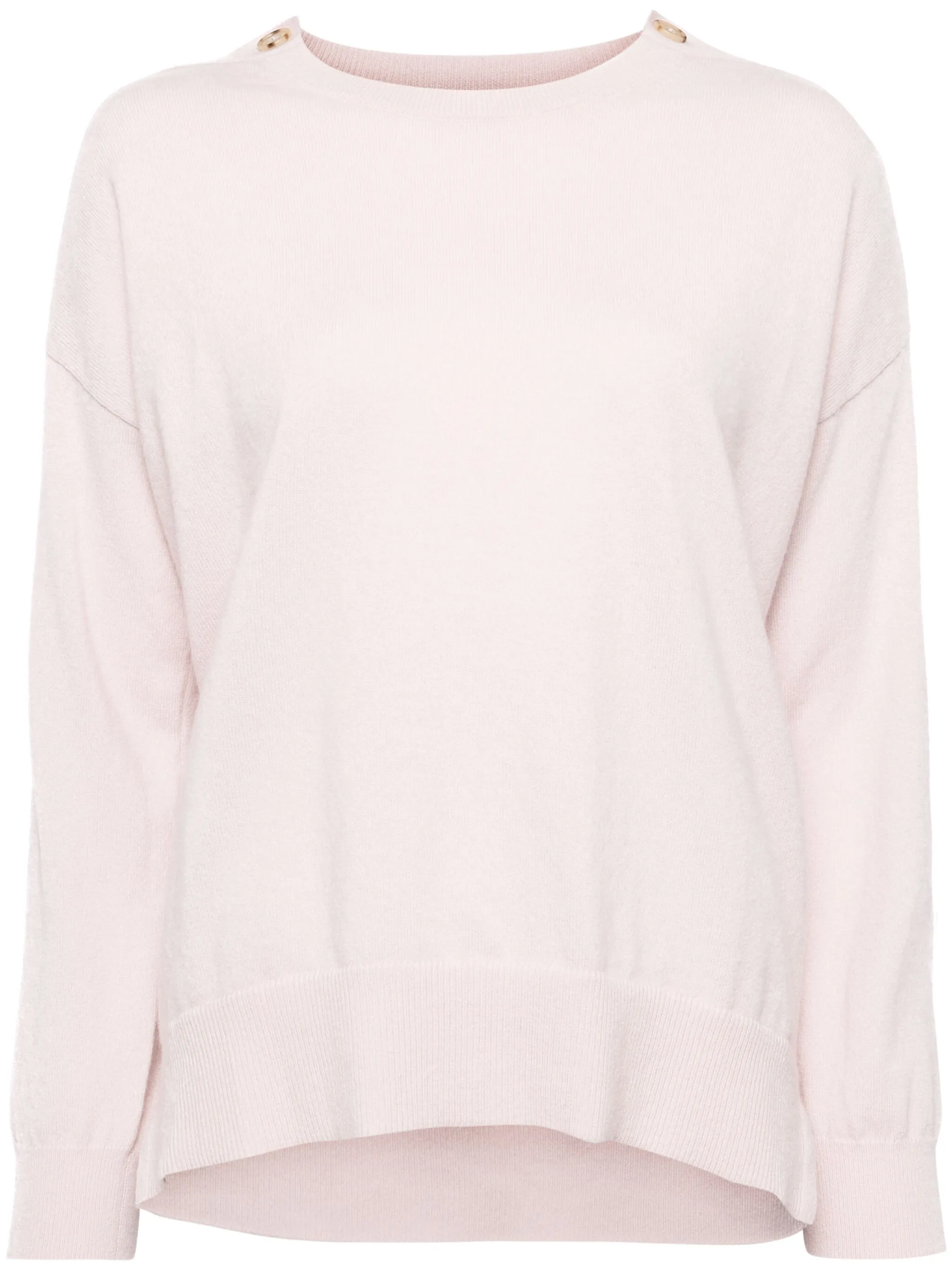 

Кашемировый джемпер с пуговицами N.Peal, розовый