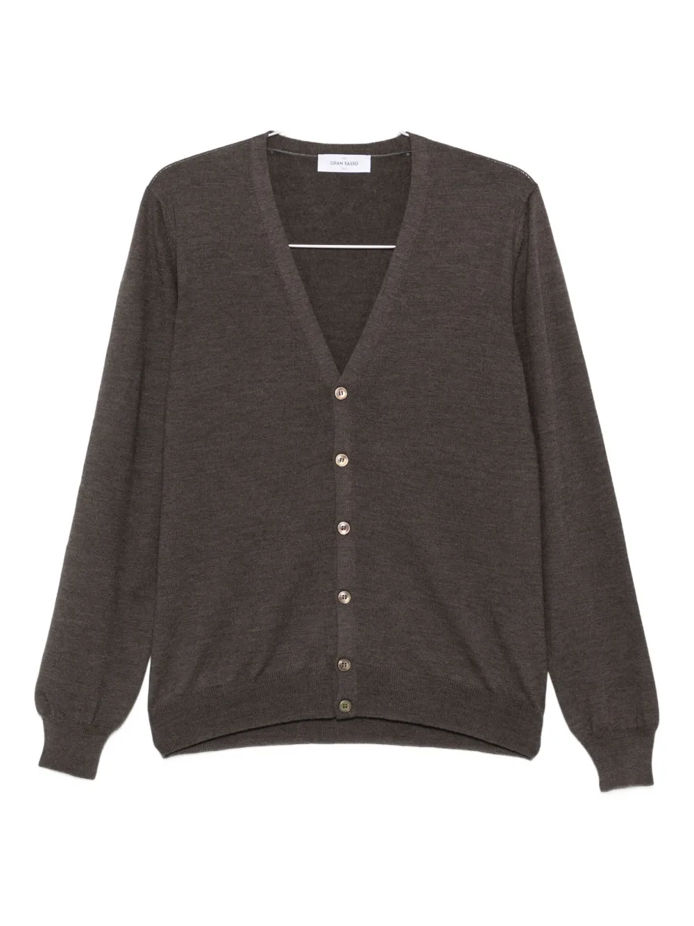 

Кардиган из чистой шерсти Gran Sasso, коричневый