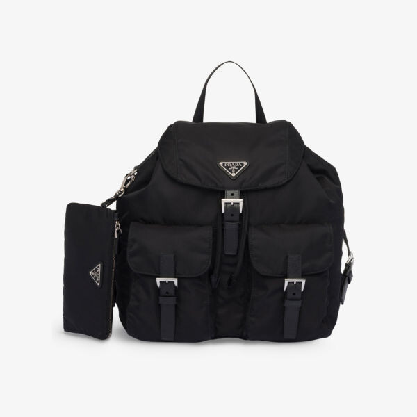 

Рюкзак re-nylon из переработанного нейлона со шнурком Prada, черный