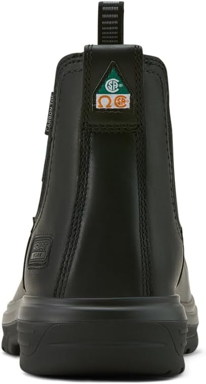 Мужские ботинки Ariat Turbo Chelsea с водонепроницаемым верхом и углеродным носком, черный — фото 4