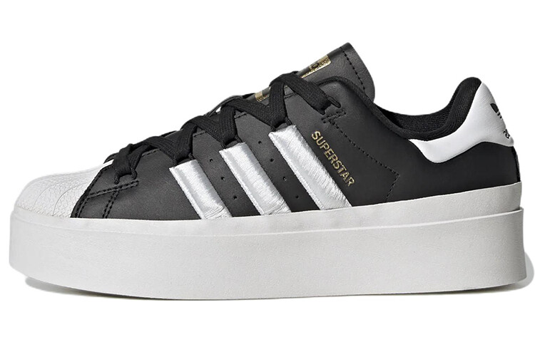 Кроссовки Superstar Women's Adidas Originals Bonega 'Black Gold Metallic' Women's