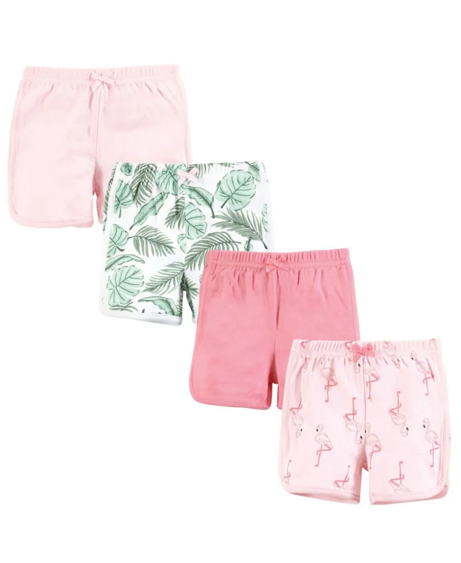 Комплект из 4 шорт и трусов Hudson Baby, Palm Flamingo