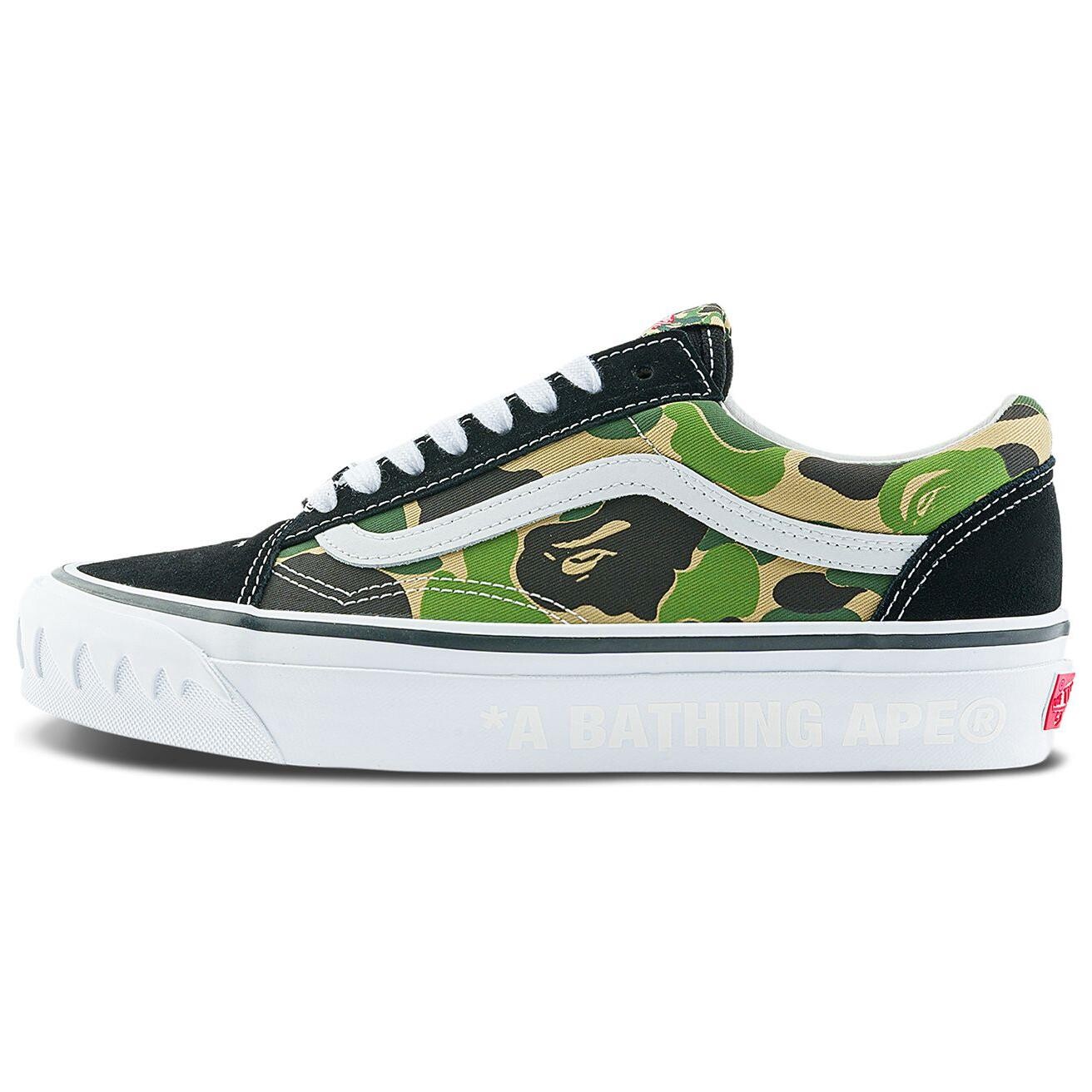 Кроссовки Vans Old Skool BAPE X 36 'ABC Camo', красный