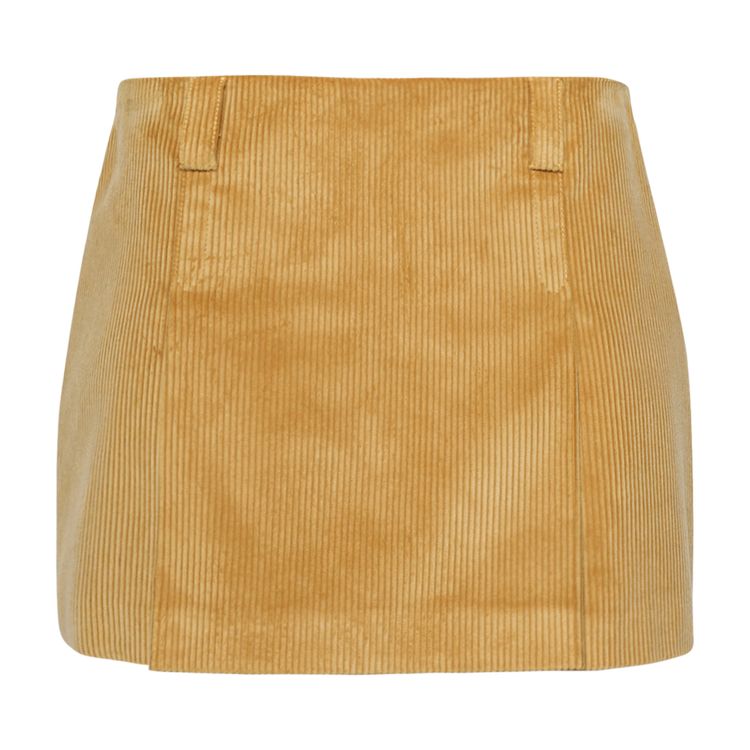 

Юбка Miu Miu Corduroy Mini Skirt Yellow, желтый