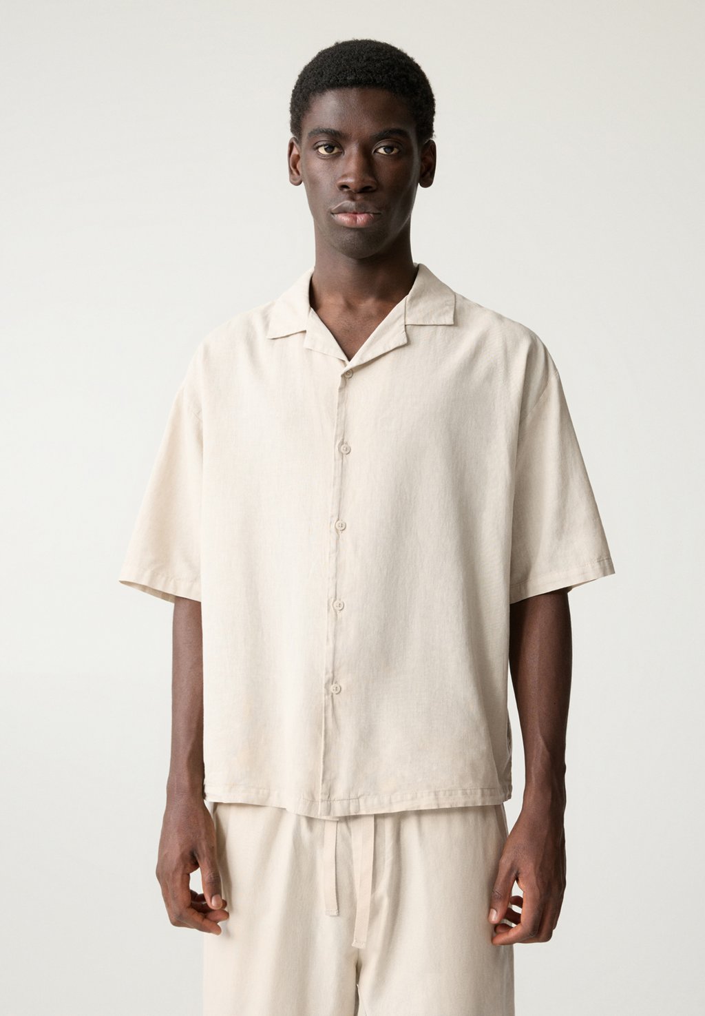 

Рубашка PULL&BEAR, бежевый