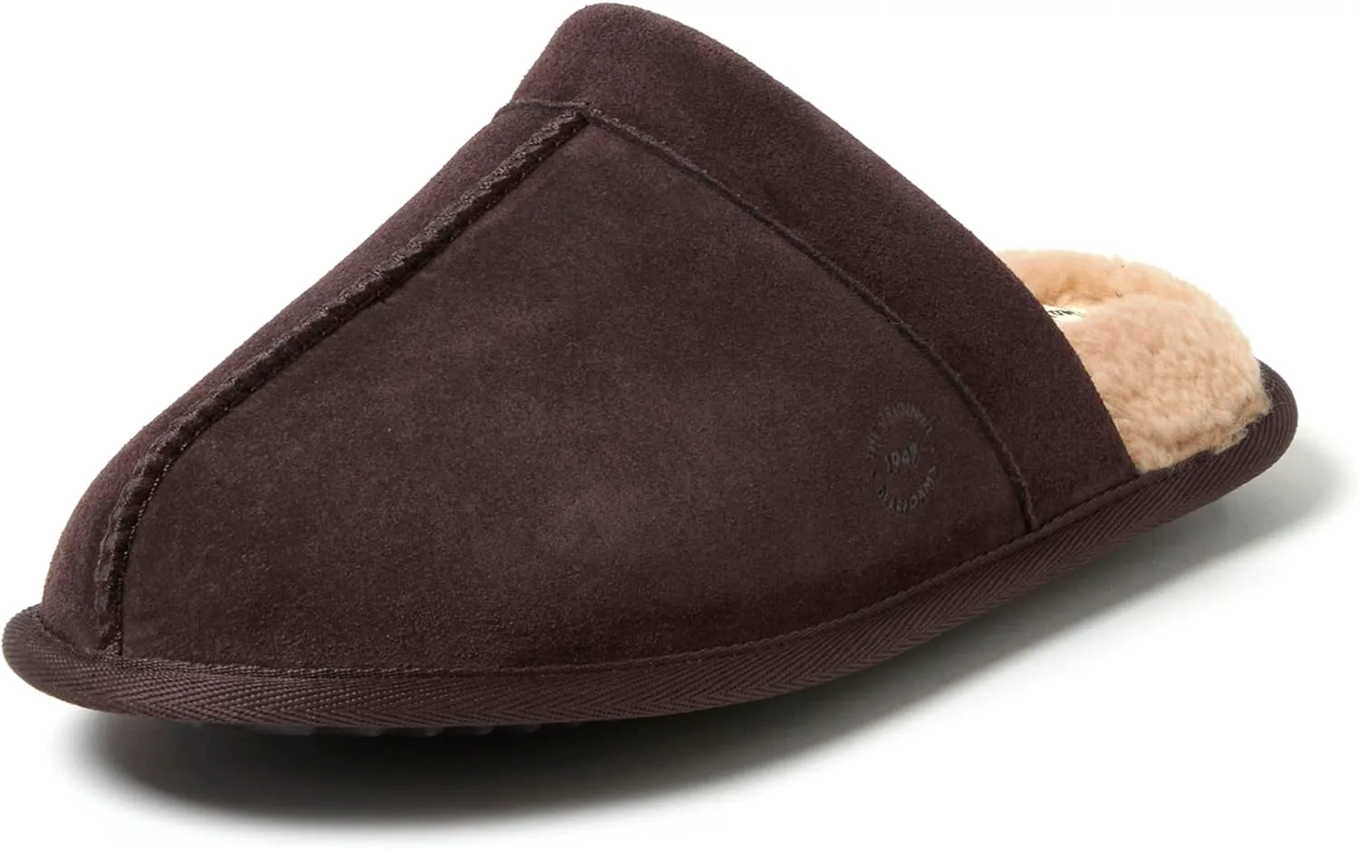 

Мужские домашние тапочки Dearfoams Bradford из натурального замша