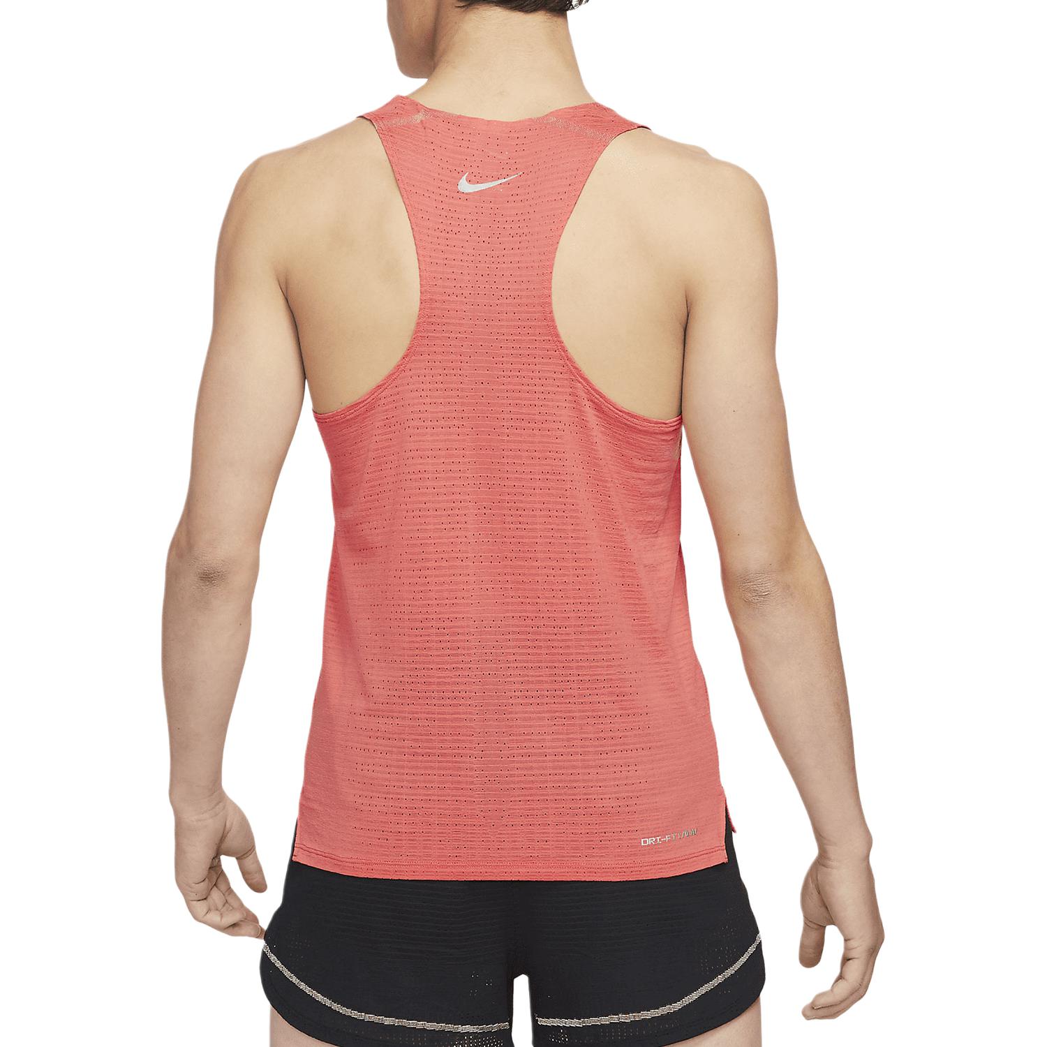 Мужской топ ADV Dri FIT Nike, оранжевый красный — фото 2