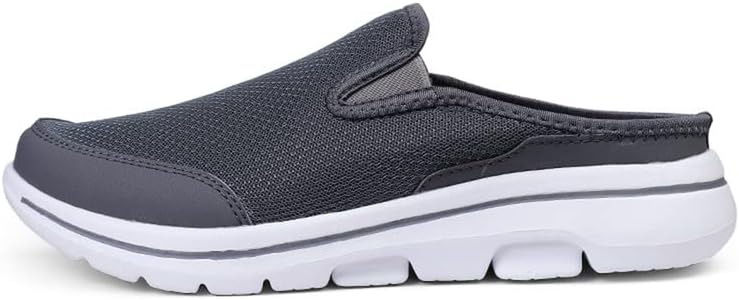 

Мужские кроссовки-тапочки LLTMALL с открытой пяткой, удобные, с сетчатой вязкой, легкие для дома и улицы, темно-синий