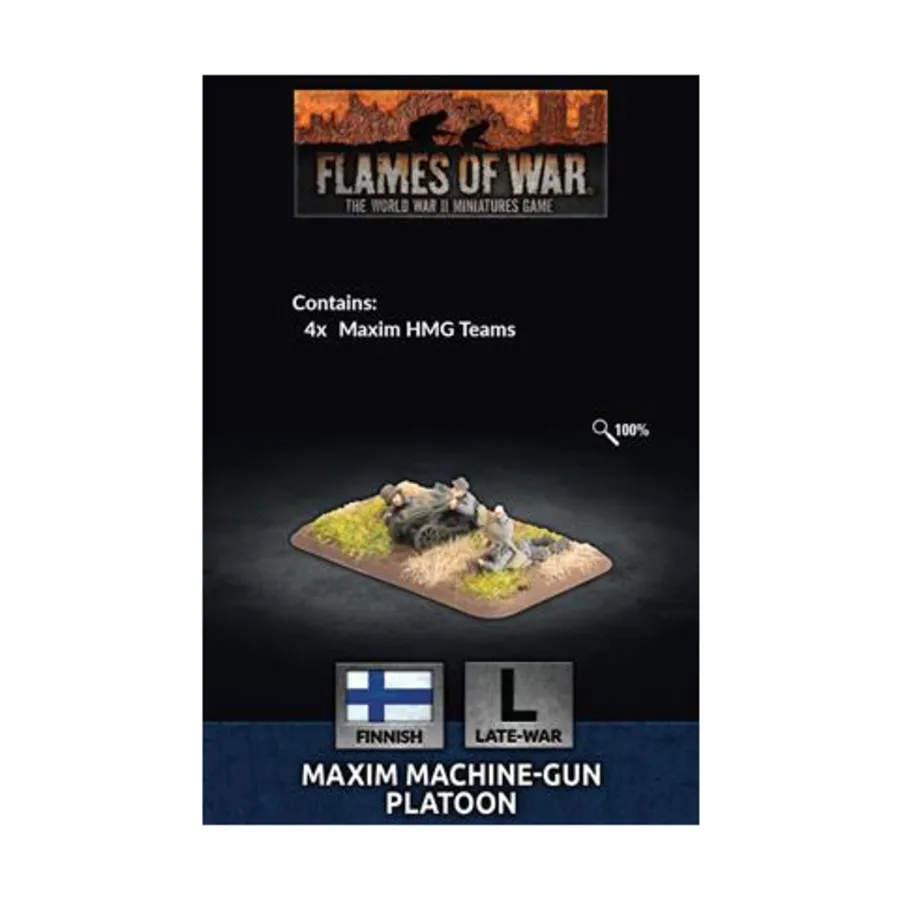

Пулеметный взвод Максима, Flames of War - WWII - Finnish - Infantry