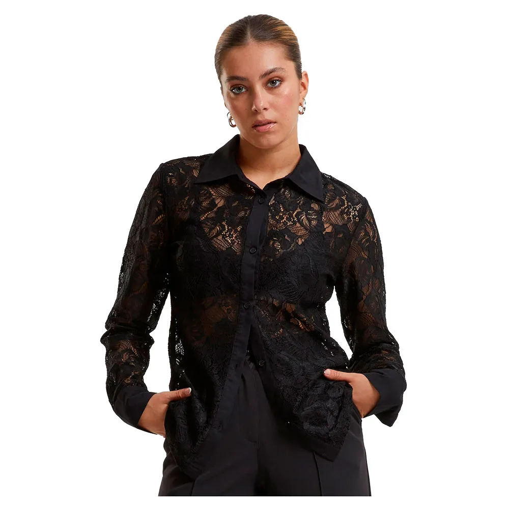 

Блузка Urban Classics Lace, черный