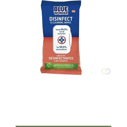 

Дезинфицирующие чистящие салфетки XL 80 шт. Blue Wonder