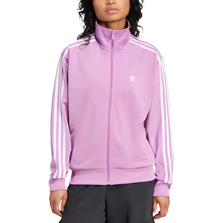 Adidas Куртка ORIGINALS ADICOLOR CLASSICS LOOSE FIREBIRD TRACK TOP женская фиолетовая — фото 3