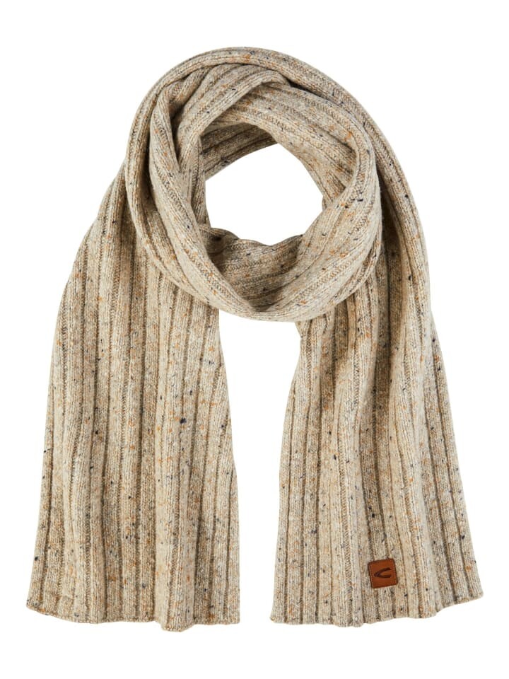 

Шарф Camel Active Dicker Strickschal aus einem Wollmix, коричневый