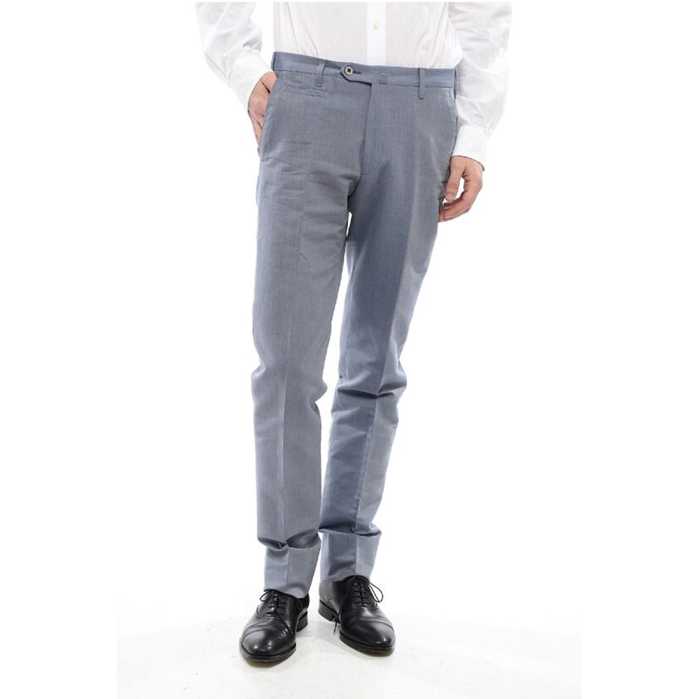 

Хлопковые брюки LEADER Corneliani, Gray
