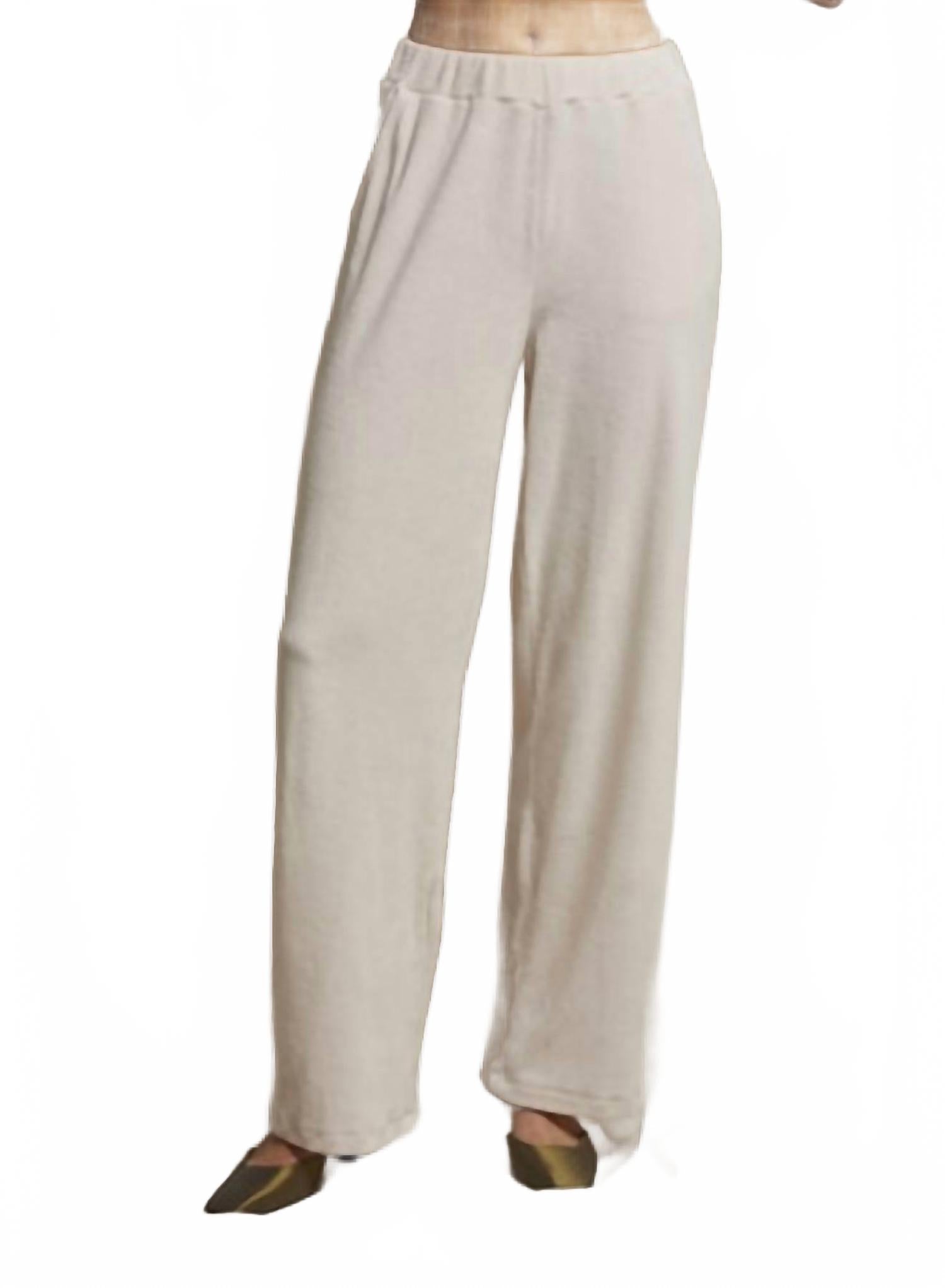 

Holly Широкие велюровые спортивные штаны в цвете Sugar PERFECTWHITETEE, Sugar