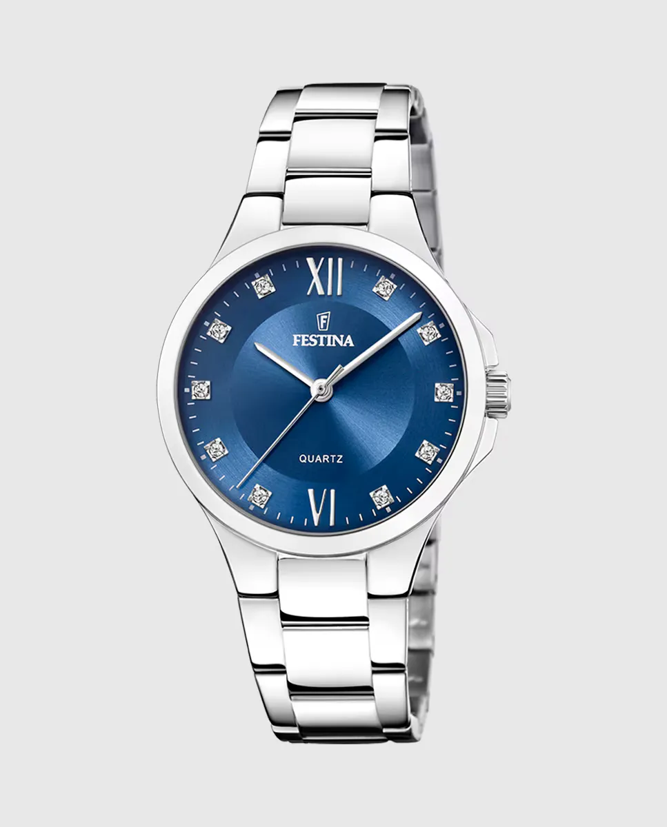 

Женские часы F20582/3 Mademoiselle из серебристой стали Festina, серебряный