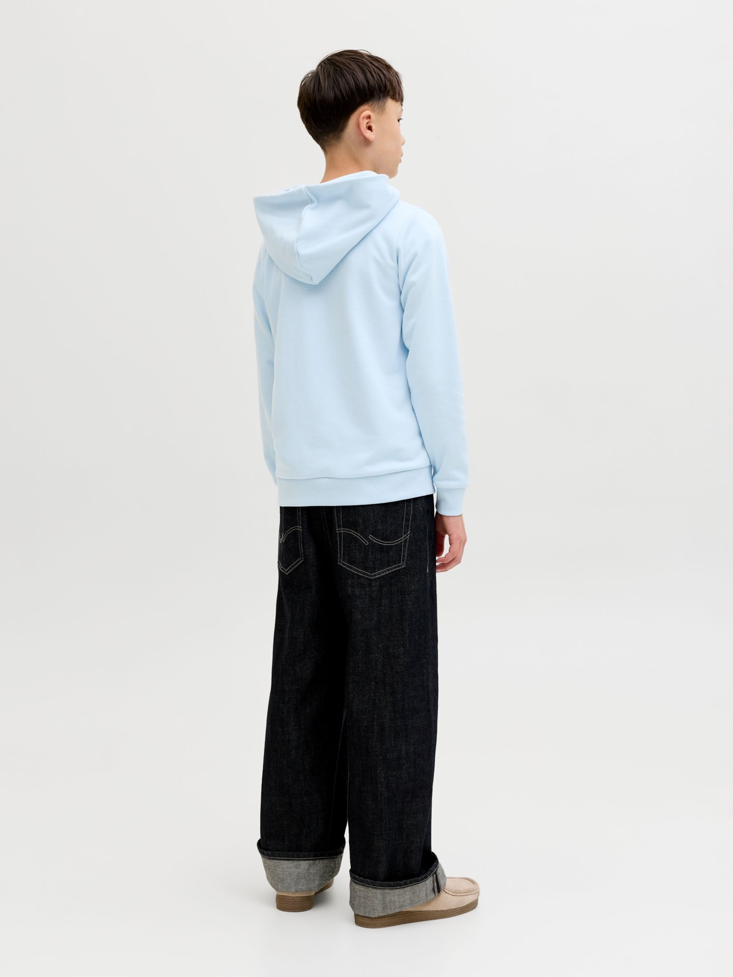 Jack & Jones Junior Толстовка 'JCOFusion' в цветах дымчато-голубой, сапфировый, светло-голубой — фото 4