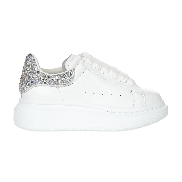 

Кроссовки Alexander McQueen Alexander McQueen Oversized Sneaker Kids 'White Silver Glitter', белый