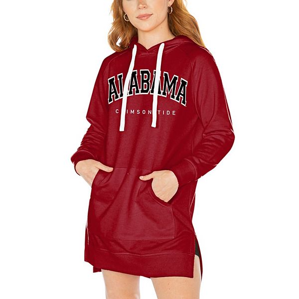 

Женское платье-худи с капюшоном и реглан Alabama Crimson Tide Unbranded