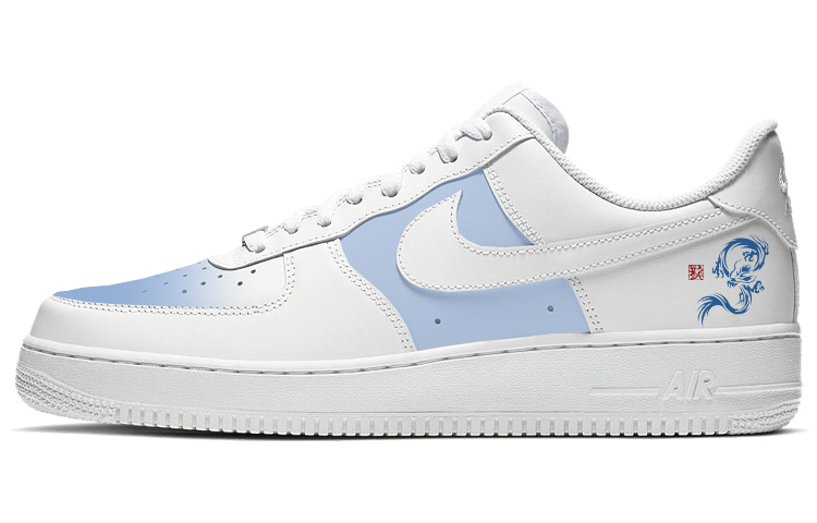 

Кроссовки Nike Air Force 1 Skateboarding Shoes Men Low-top Blue/white, белый