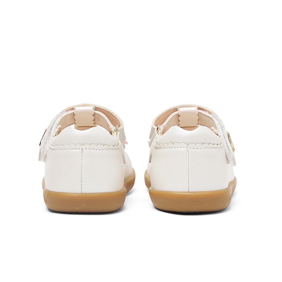 Обувь из дышащей кожи для детей Half Sugar Princess Collection Balance Snoffy, белый — фото 4