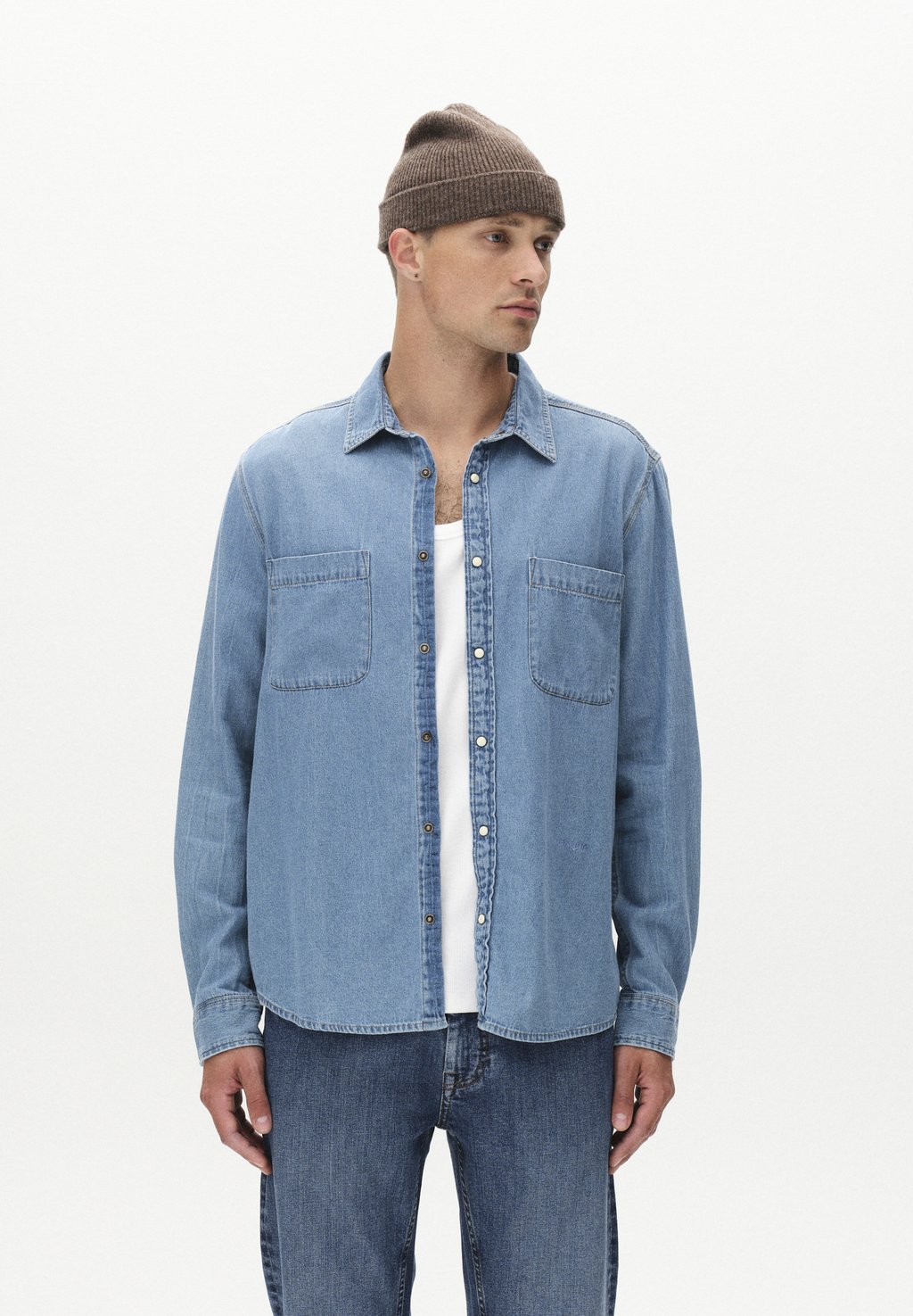 

Рубашка SVEN REG Gabba, цвет Lt Blue Denim