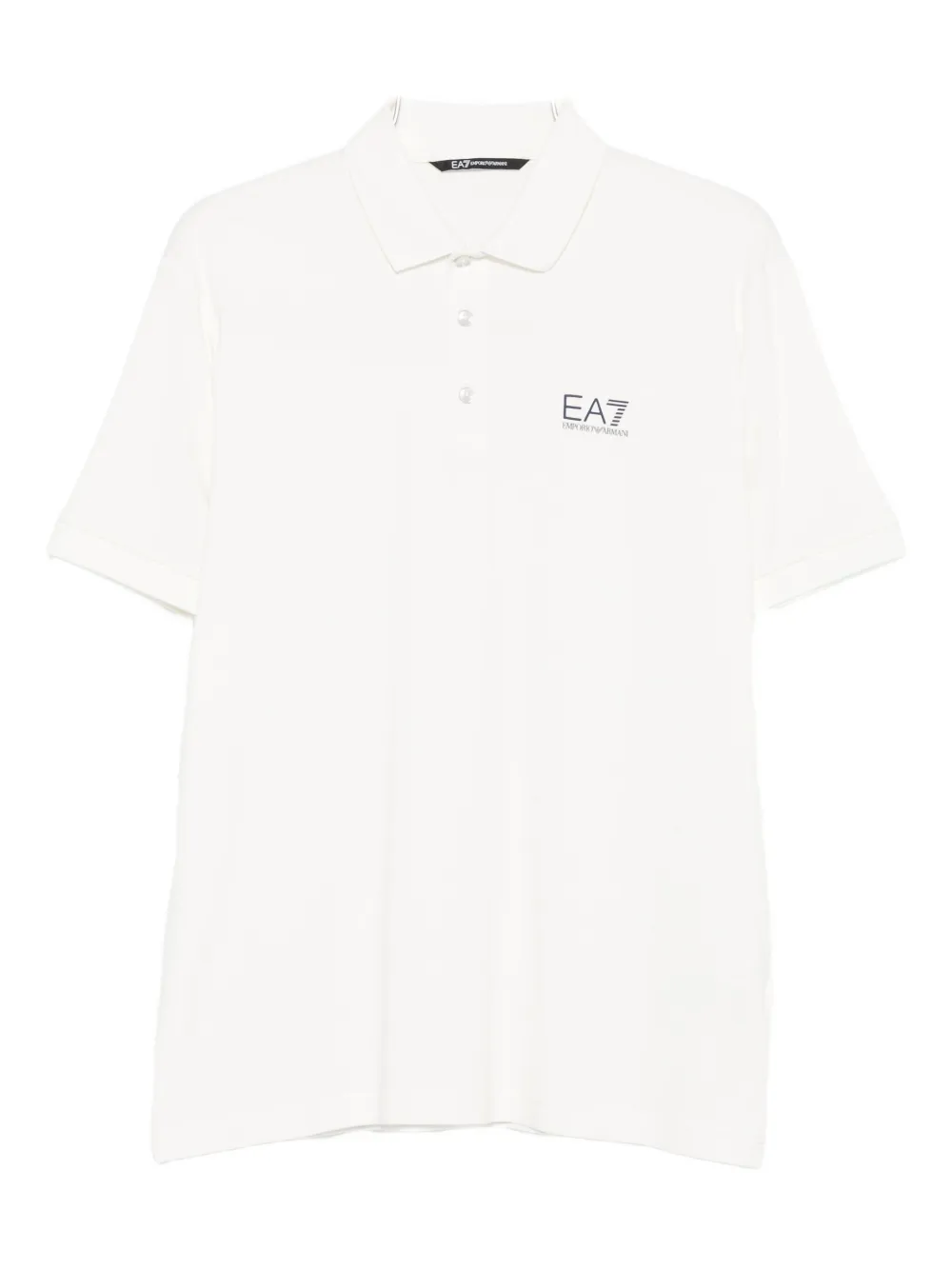 

Рубашка-поло с логотипом Ea7 Emporio Armani, белый