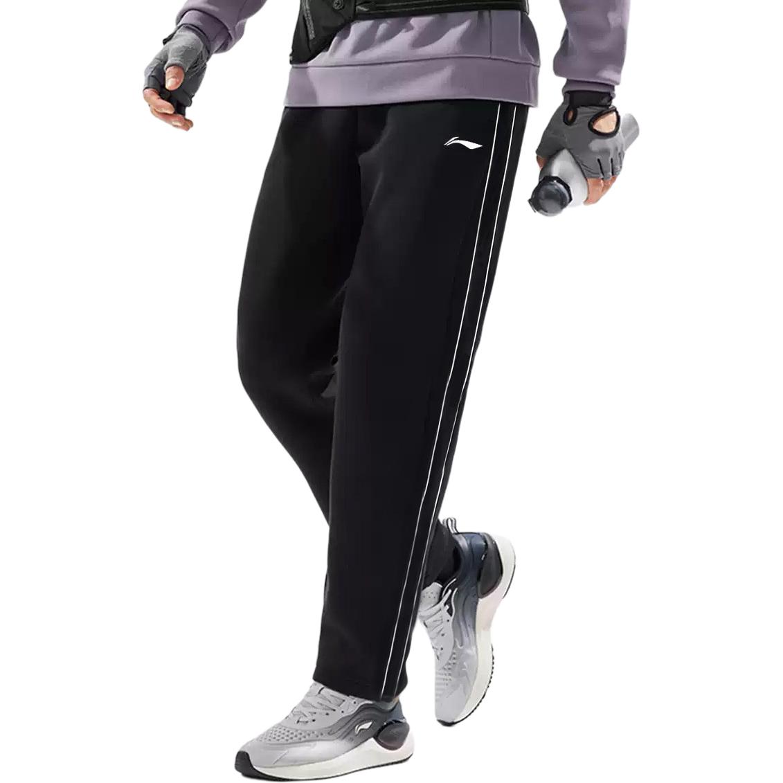 

LINING Трикотажные спортивные штаны мужские черные