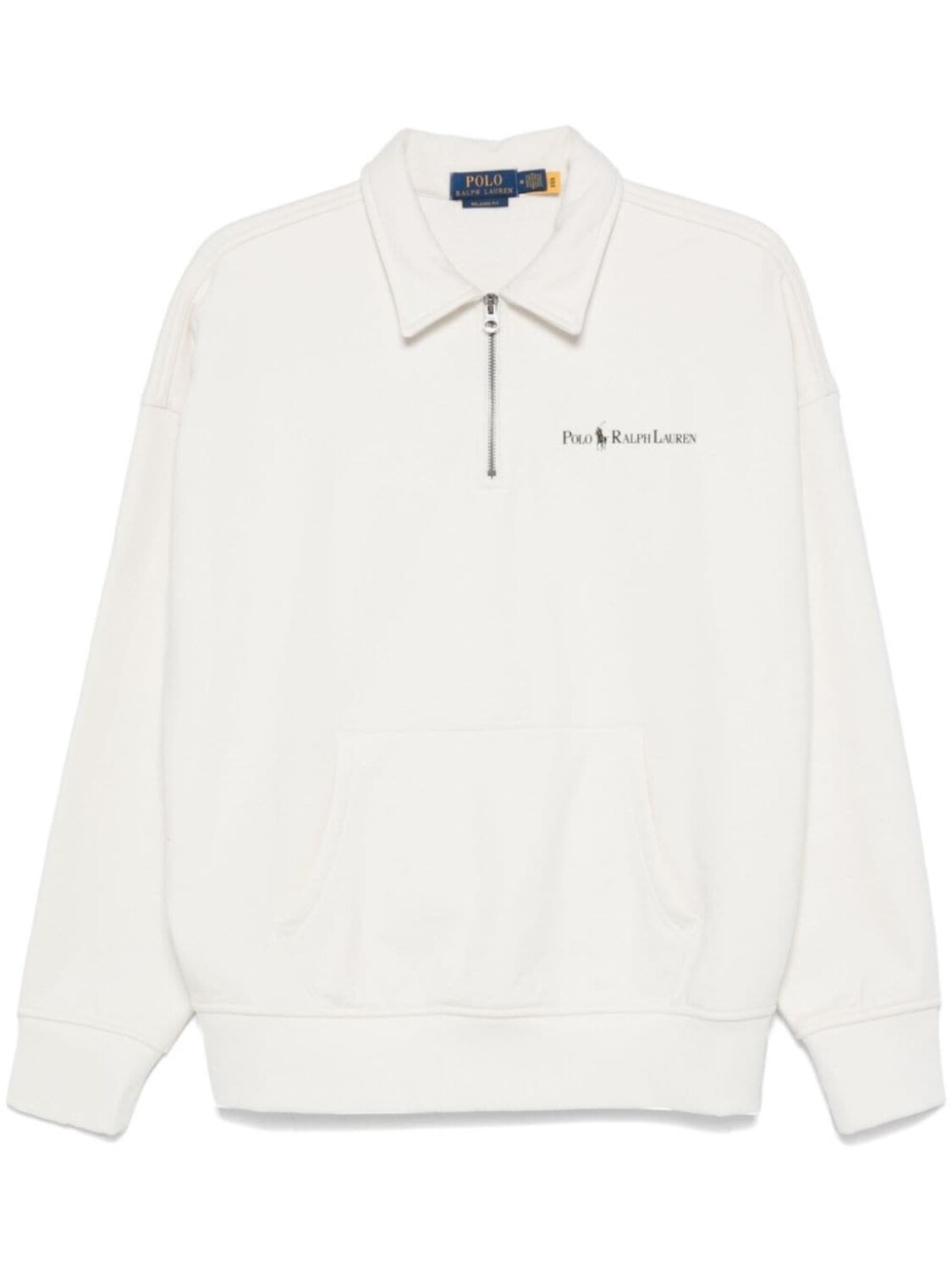 

Polo Ralph Lauren свободный свитшот с логотипом на воротнике, белый