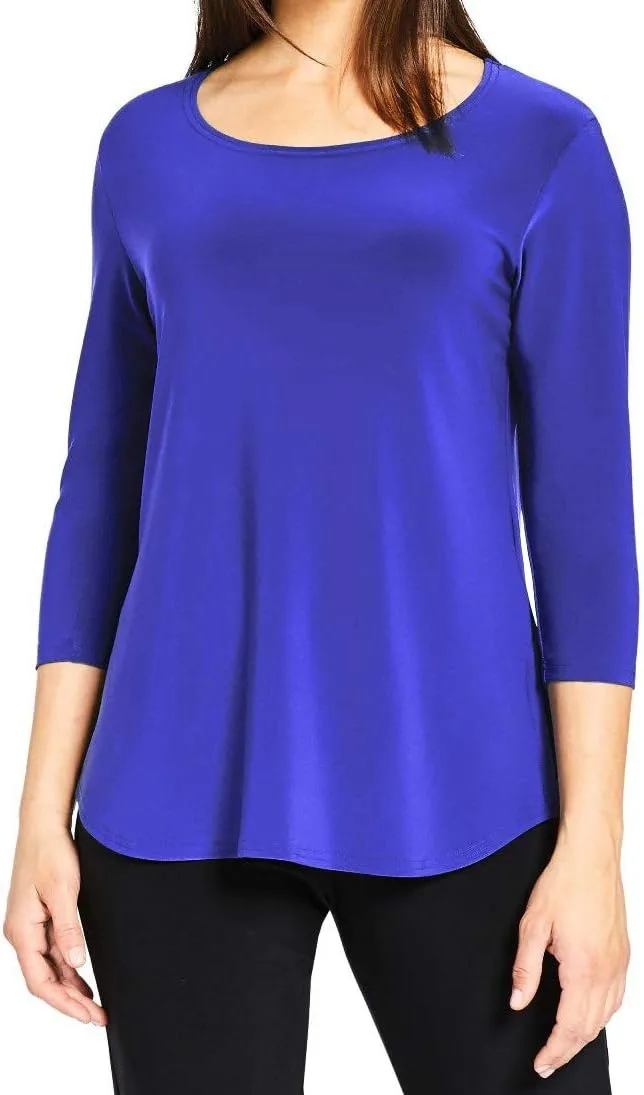 

Sympli Women's Plus-Size Go to Classic T-Shirt, 3/4 Sleeve