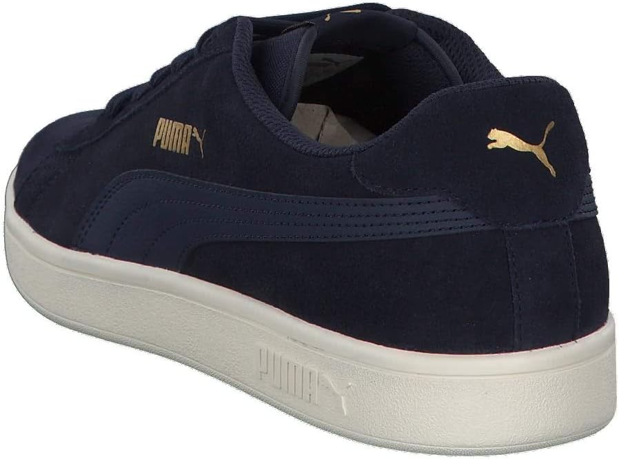 Кроссовки Puma Smash V2 Low-Top для взрослых унисекс, синий/золотой/белый — фото 4