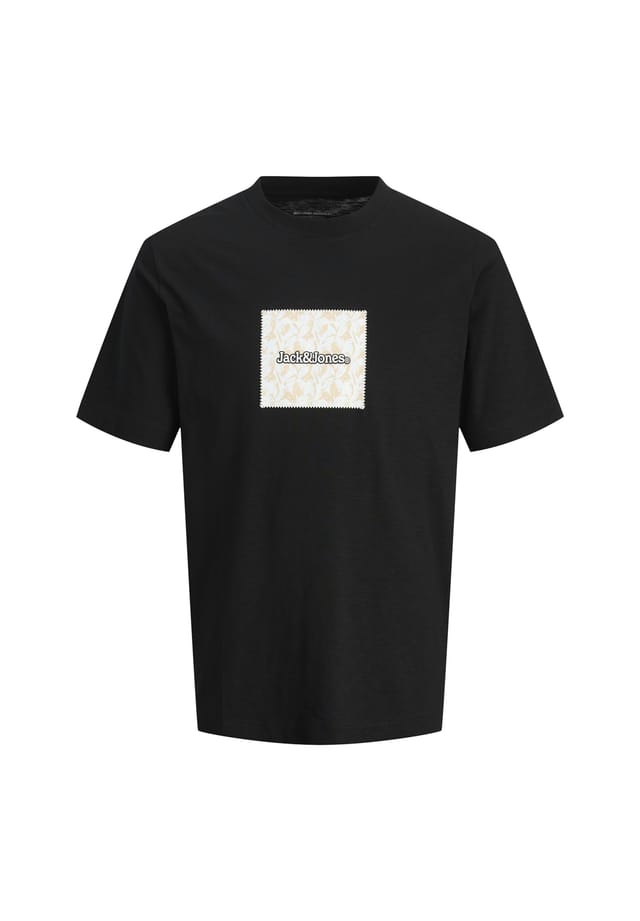 

Футболка с коротким рукавом и разрезом Jack & Jones, черный
