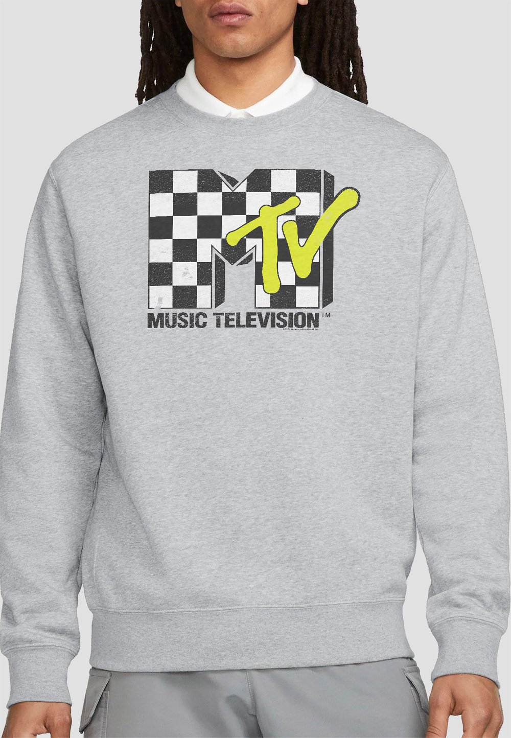 

Толстовка MTV CHECKER BOARD LOGO Cotton Soul, серый