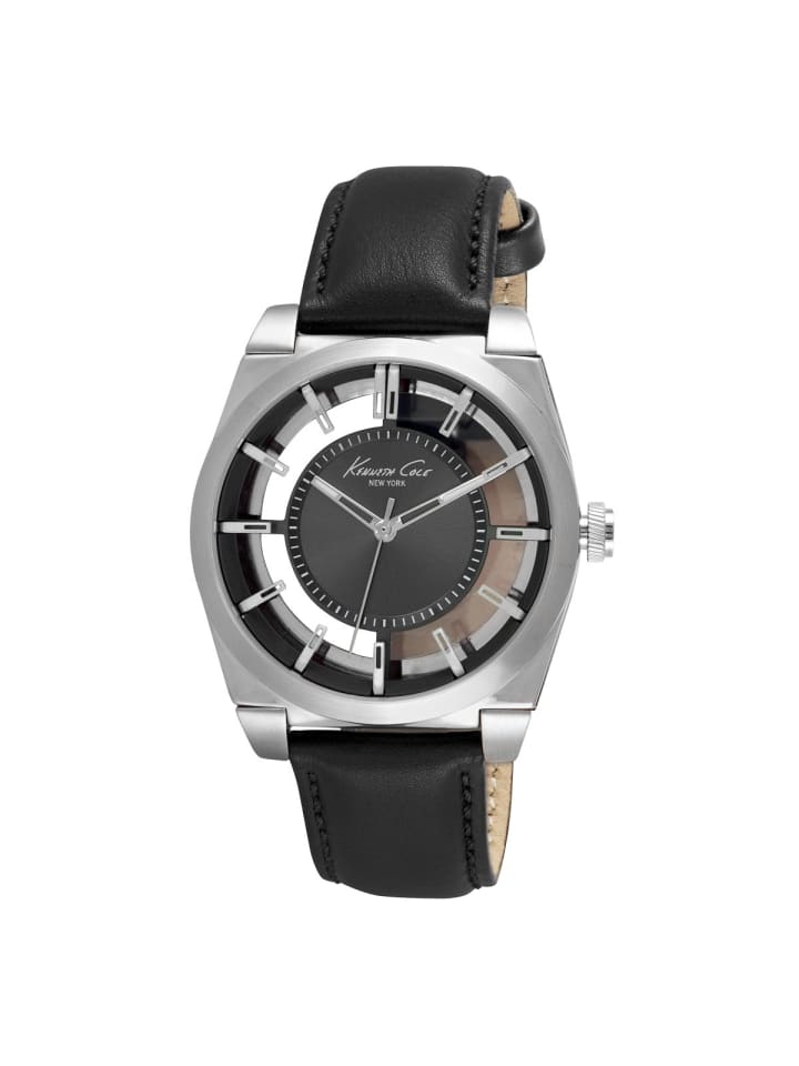 

Kenneth Cole Кварцевые часы 10027837 серебристого цвета