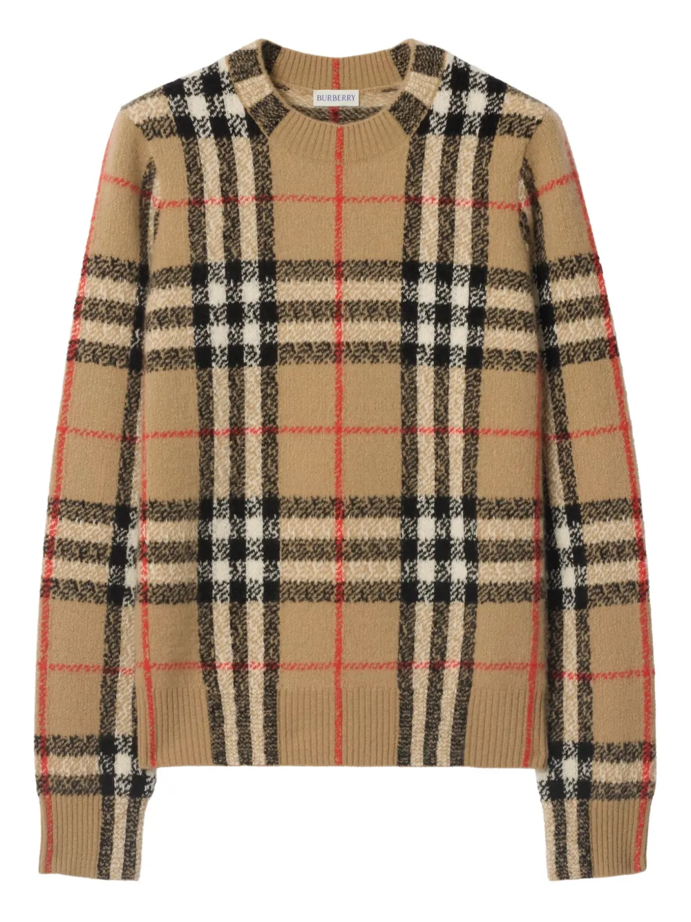 Свитер Кашемировый Burberry, клетка, нейтральный
