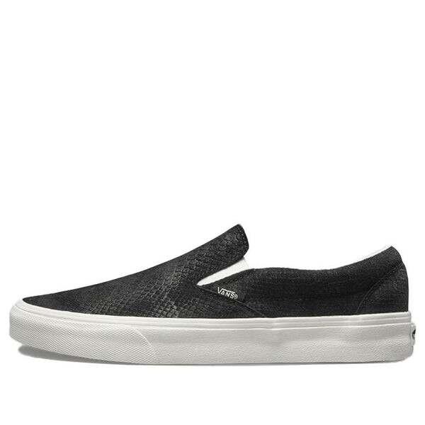 

Кроссовки classic slip-on 'black white' Vans, черный
