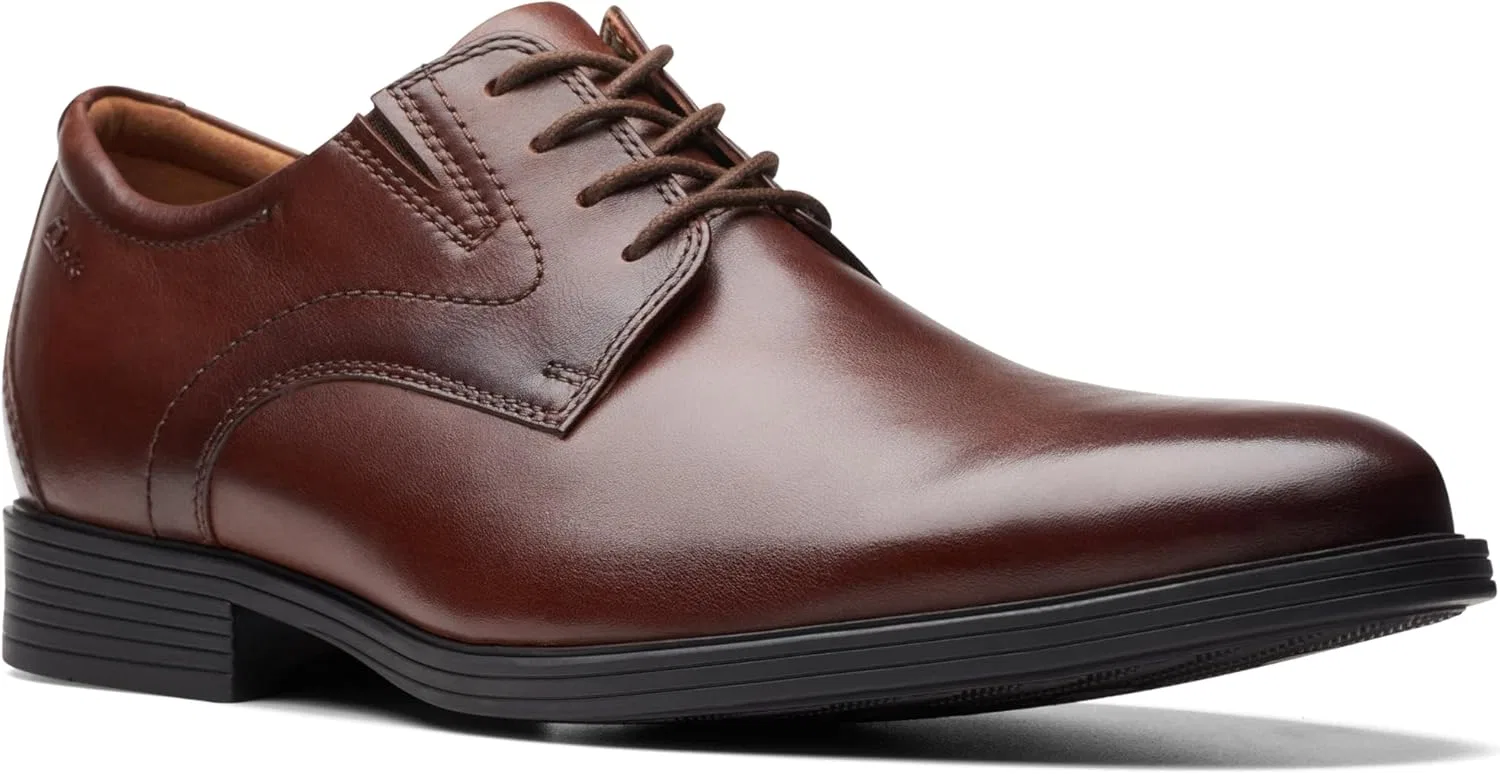 Мужские туфли Clarks Whiddon Plain Oxford, красный — фото 3