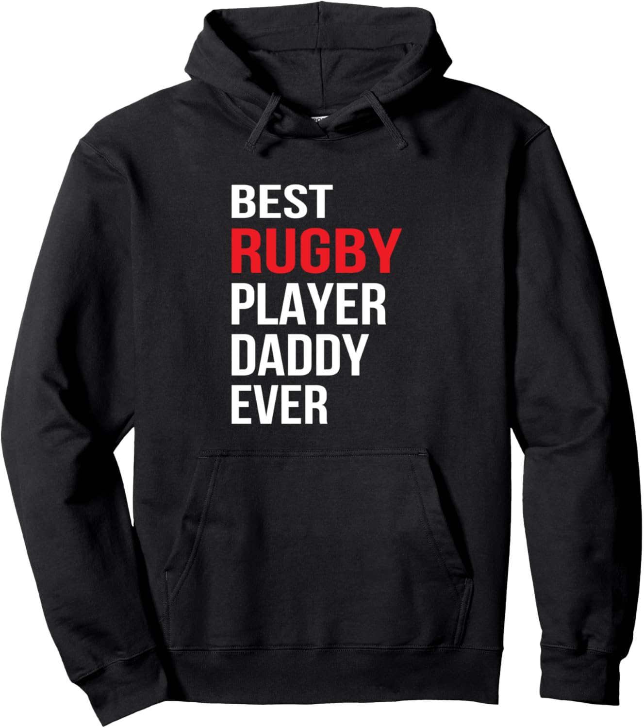 

Лучший папа-регбист на свете - Толстовка с надписью Папа-регбист Rugby Player Daddy Rugby Dad, черный