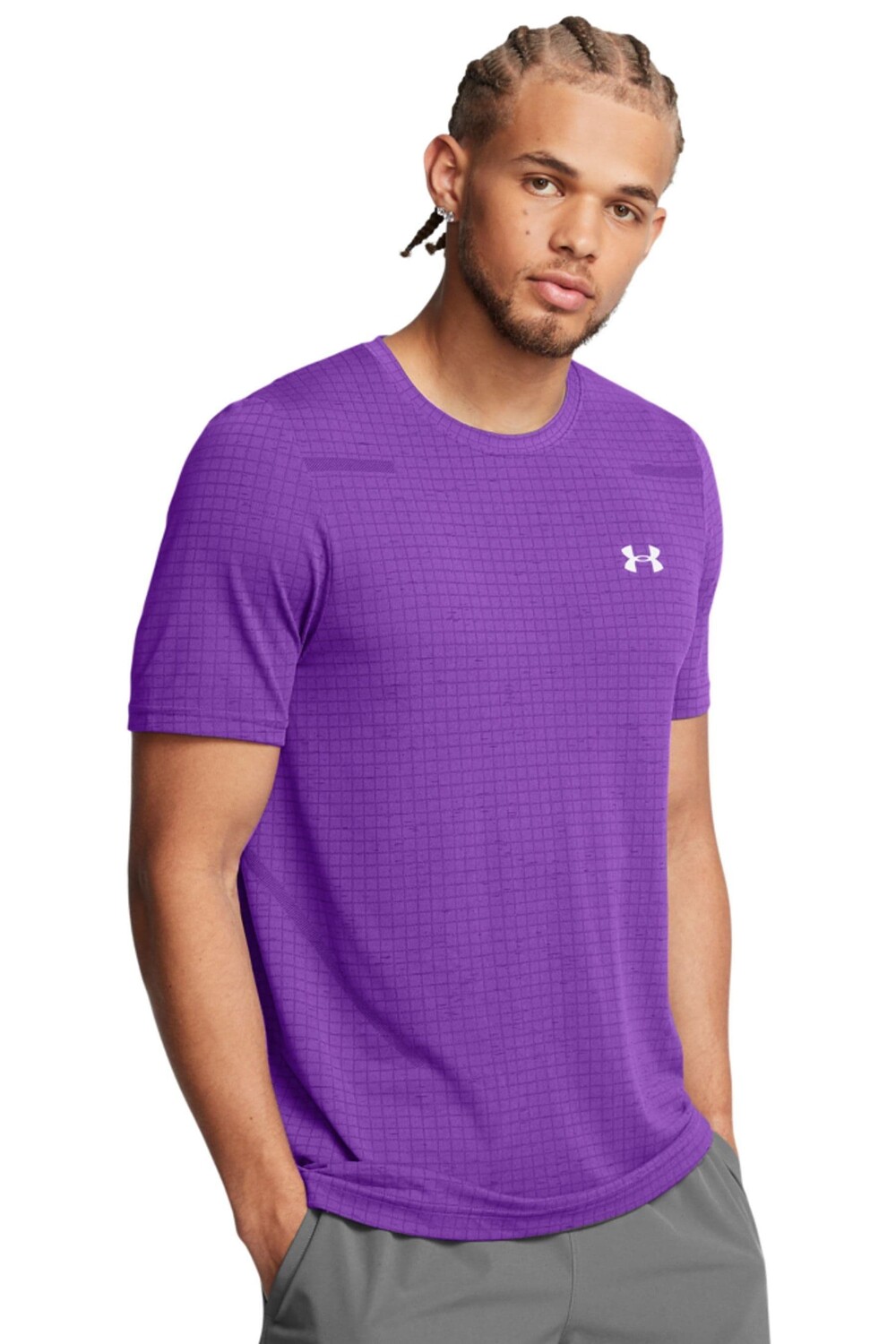 

Футболка Vanish с бесшовным узором в сетку Under Armour, фиолетовый