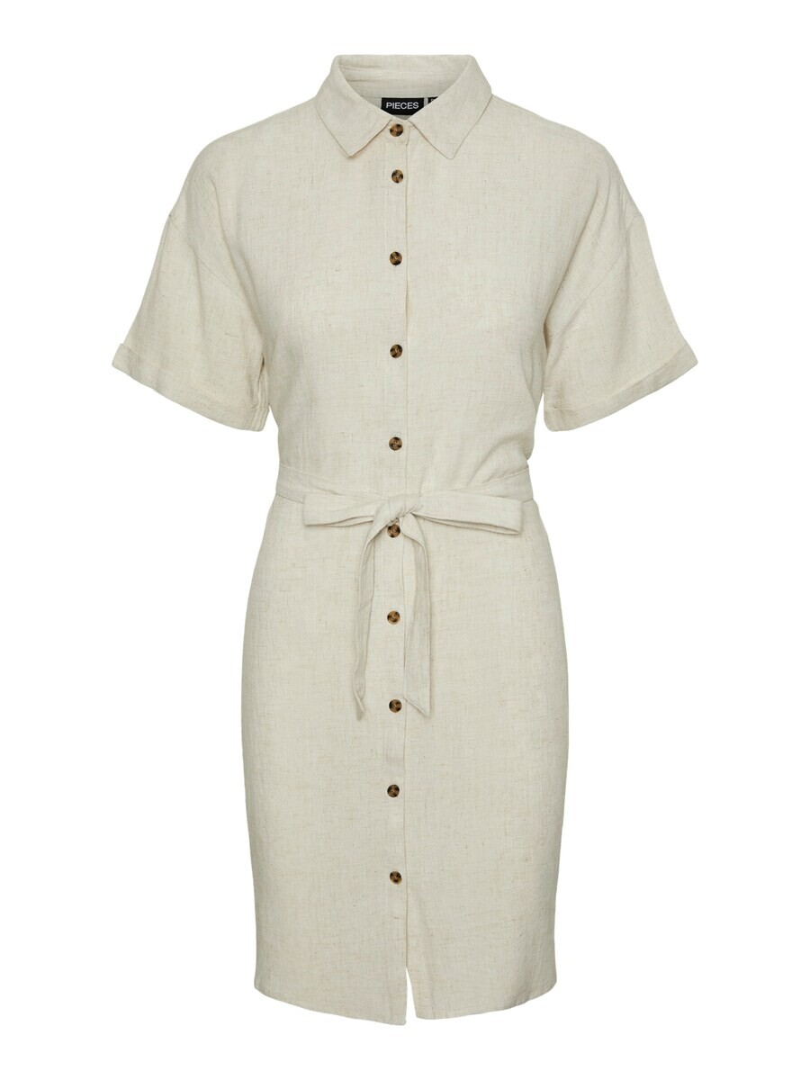 

Платье рубашка PIECES Shirt Dress VINSTY, бежевый