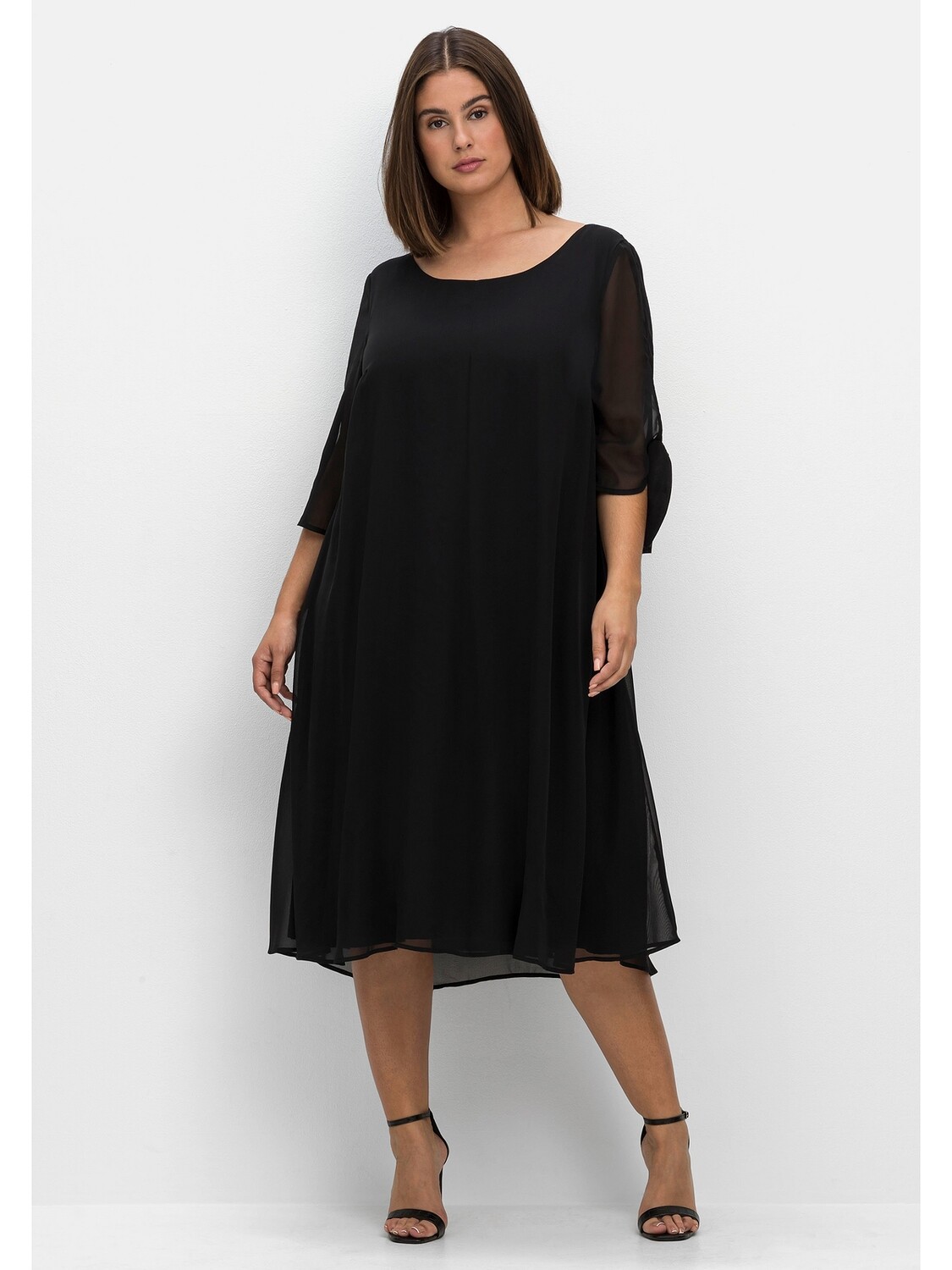 

Платье sheego Chiffon, черный