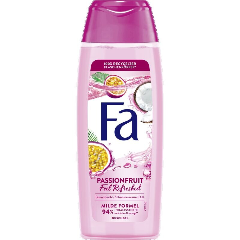 

Гель для душа маракуйя Feel Refreshed Fa, 250 ml