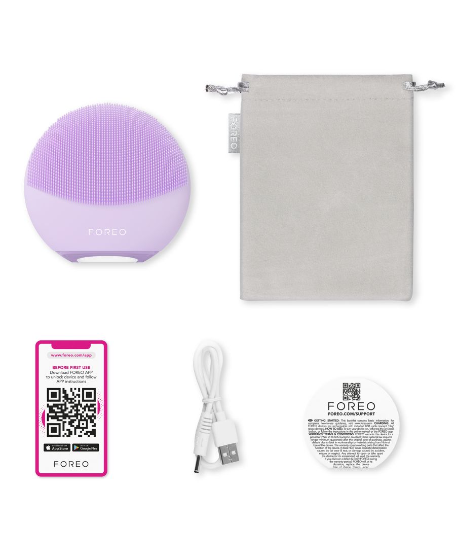 FOREO LUNA 4 mini: Массажер для глубокого очищения лица, лавандовый — фото 3