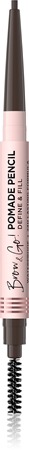 

Водостойкий карандаш для бровей с щеткой 2 в 1 Eveline Cosmetics Brow & Go!, Dark Brown 4 g