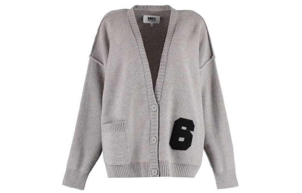 

Трикотаж женский серо-коричневый Mm6 Maison Margiela