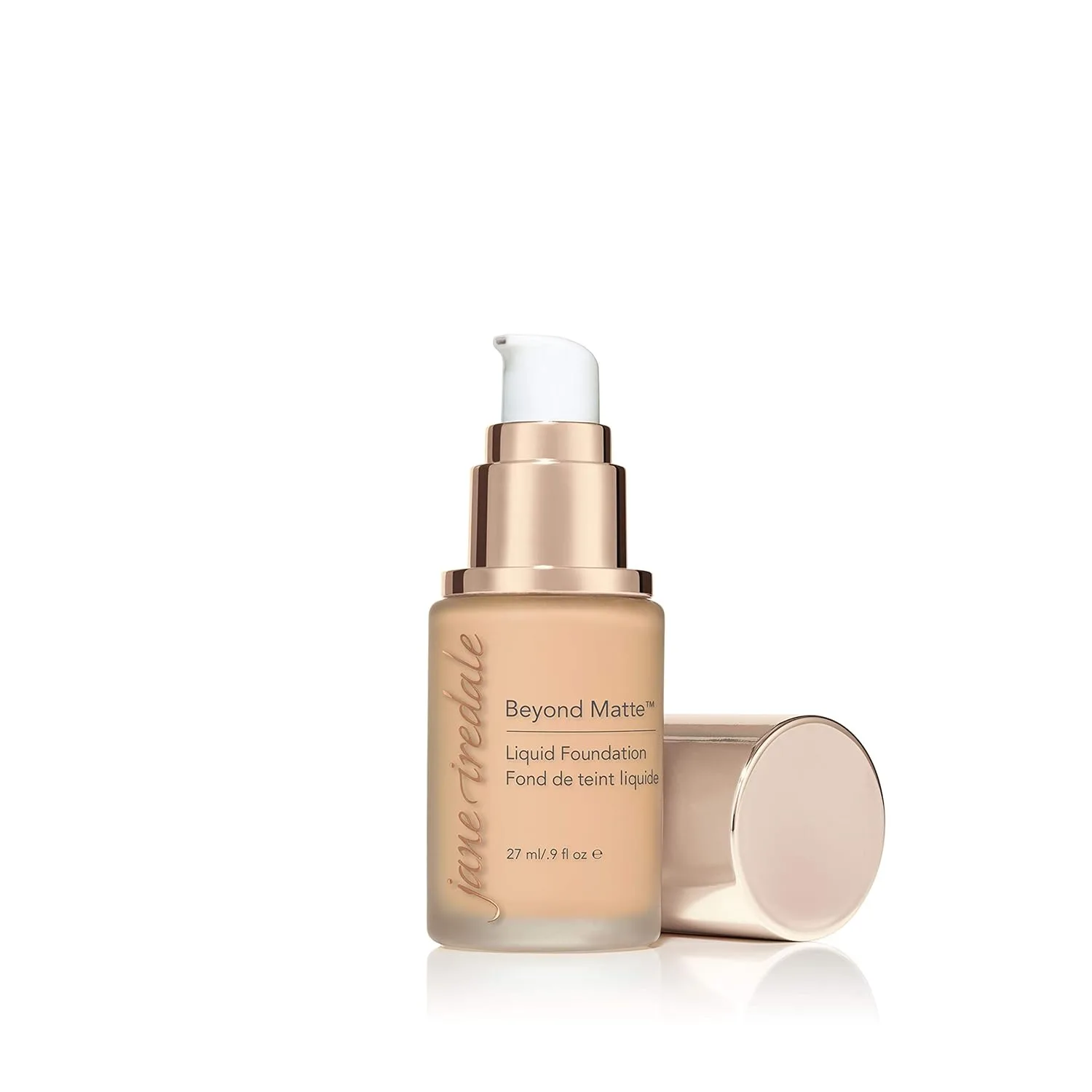 Jane Iredale Beyond Matte 3-в-1 Жидкая тональная основа. Легкое, наслаиваемое покрытие с полуматовым финишем. Веганский продукт, не тестируется на животных., M3 — фото 2
