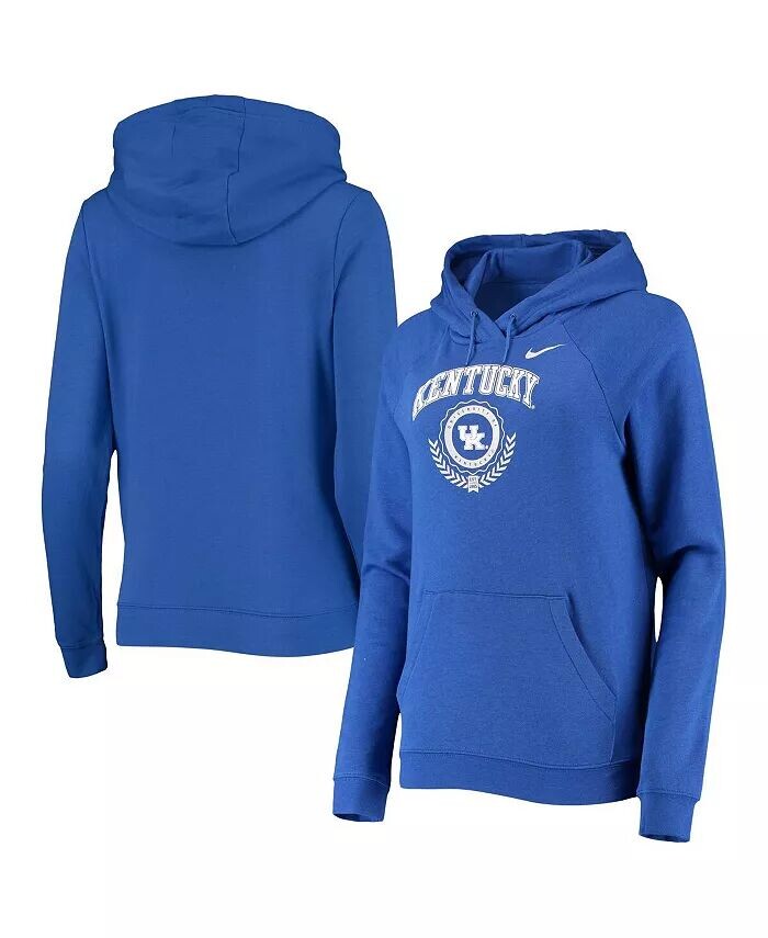 

Женский флисовый пуловер с капюшоном Royal Kentucky Wildcats Varsity Tri-Blend реглан Nike