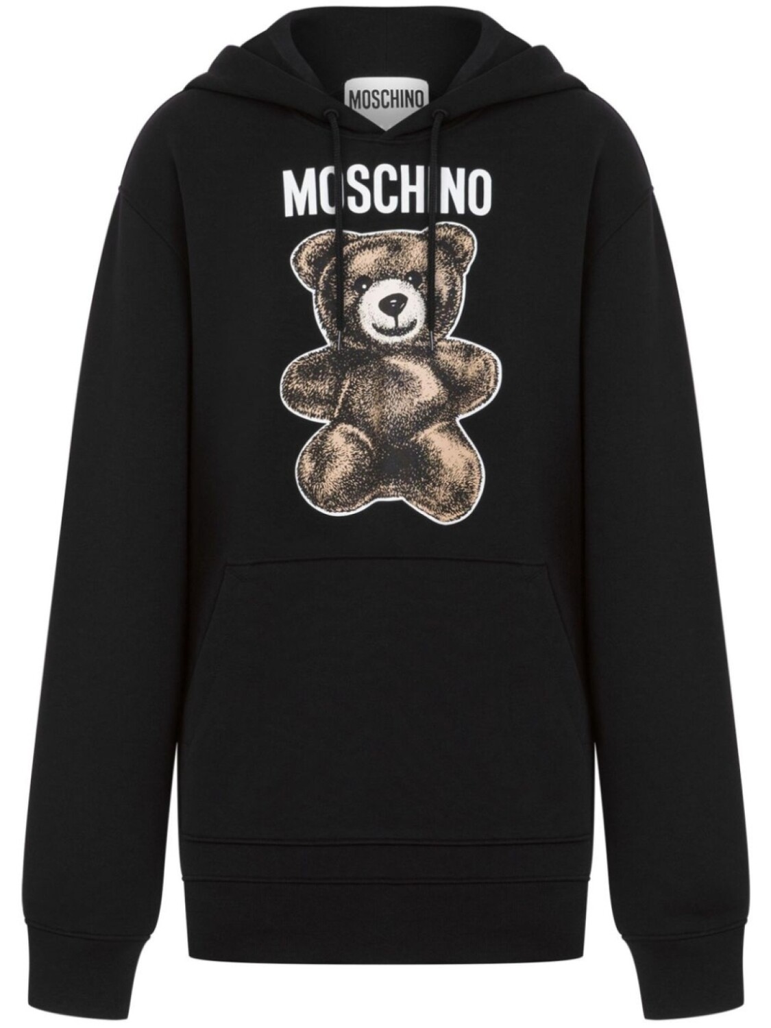 

Толстовка с капюшоном и принтом плюшевого мишки Moschino, черный